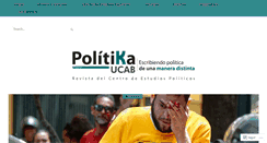 Desktop Screenshot of politikaucab.net